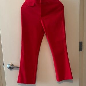Zara Bold Red Flare Pants